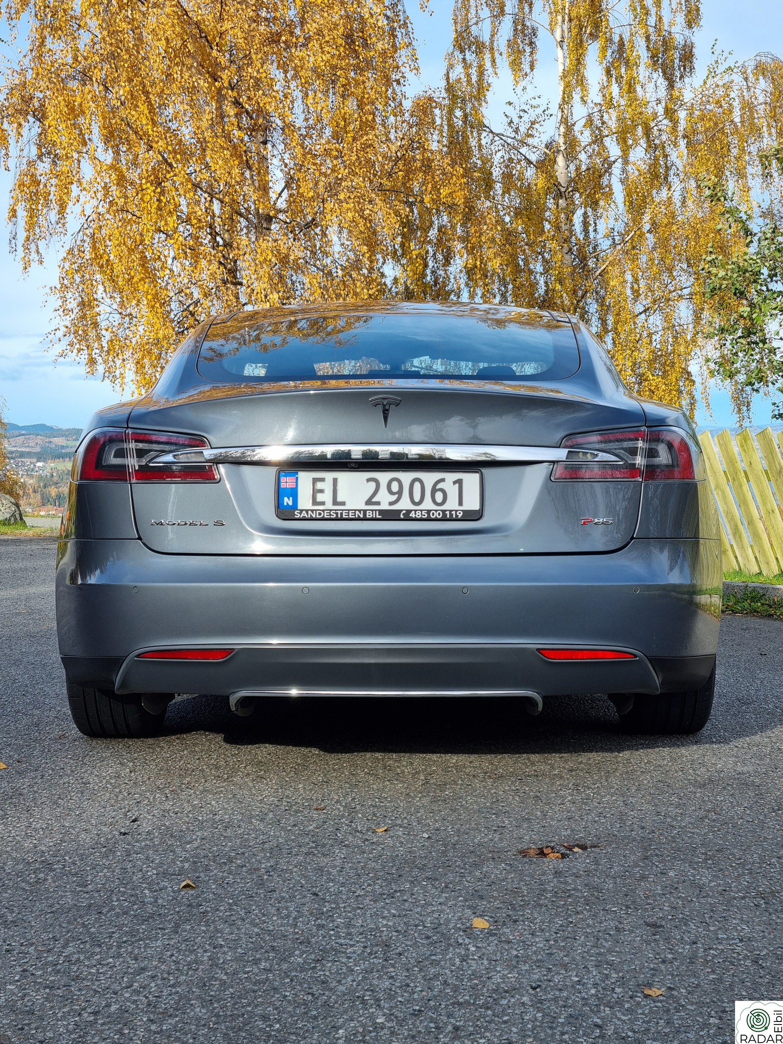 TESLA MOTORS MODEL S P 85/422HK/Luft/Lyd/Vinter/Pen