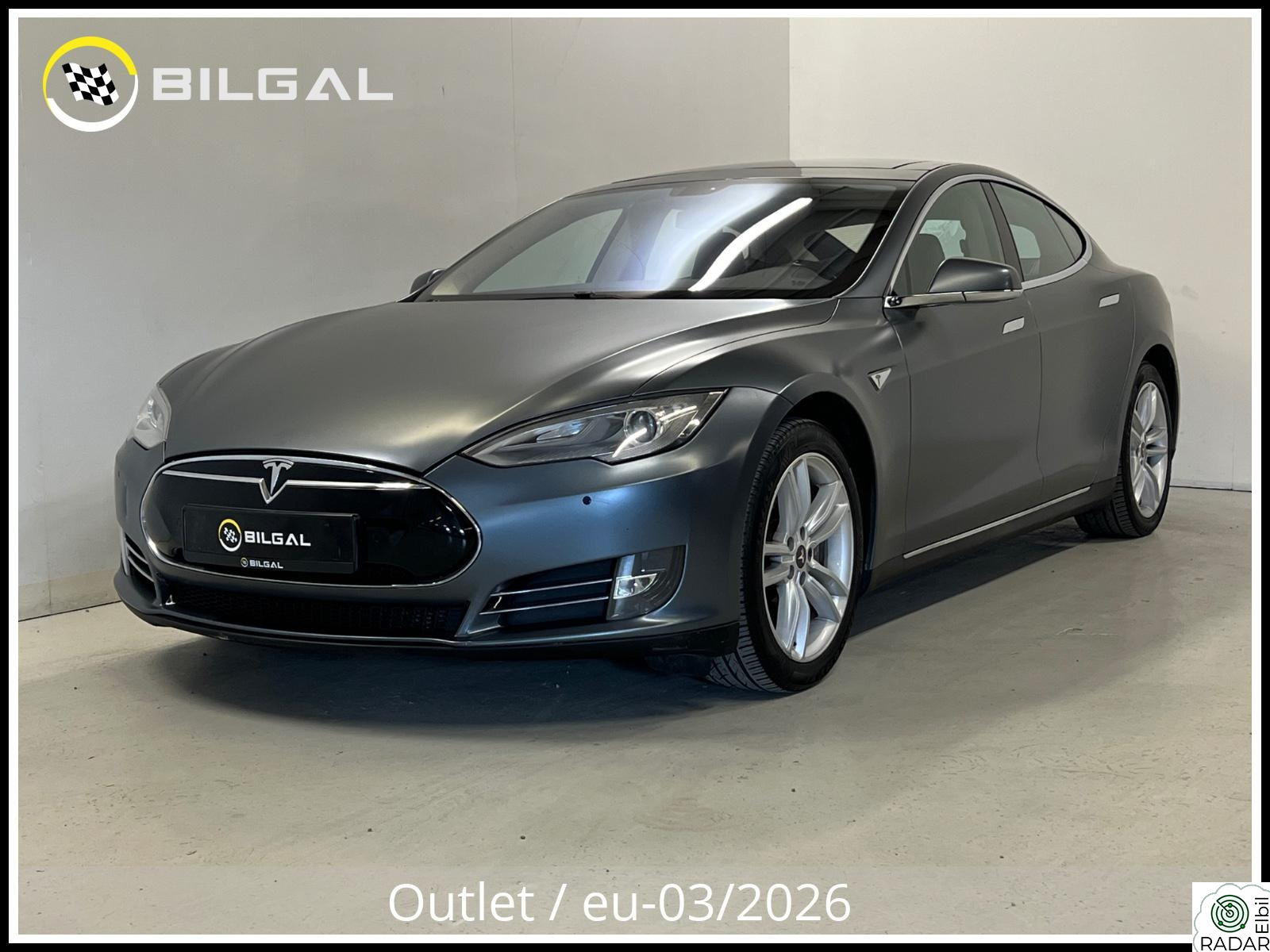 TESLA MOTORS MODEL S P85 421HK Performance Panorama HiFi Vinterpakke Foliert