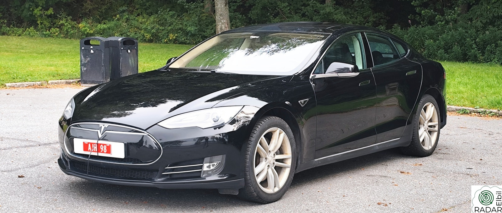 TESLA MOTORS MODEL S 85P+/ Lav Km Stand/Gratis Lading/ Pen/ KUPP