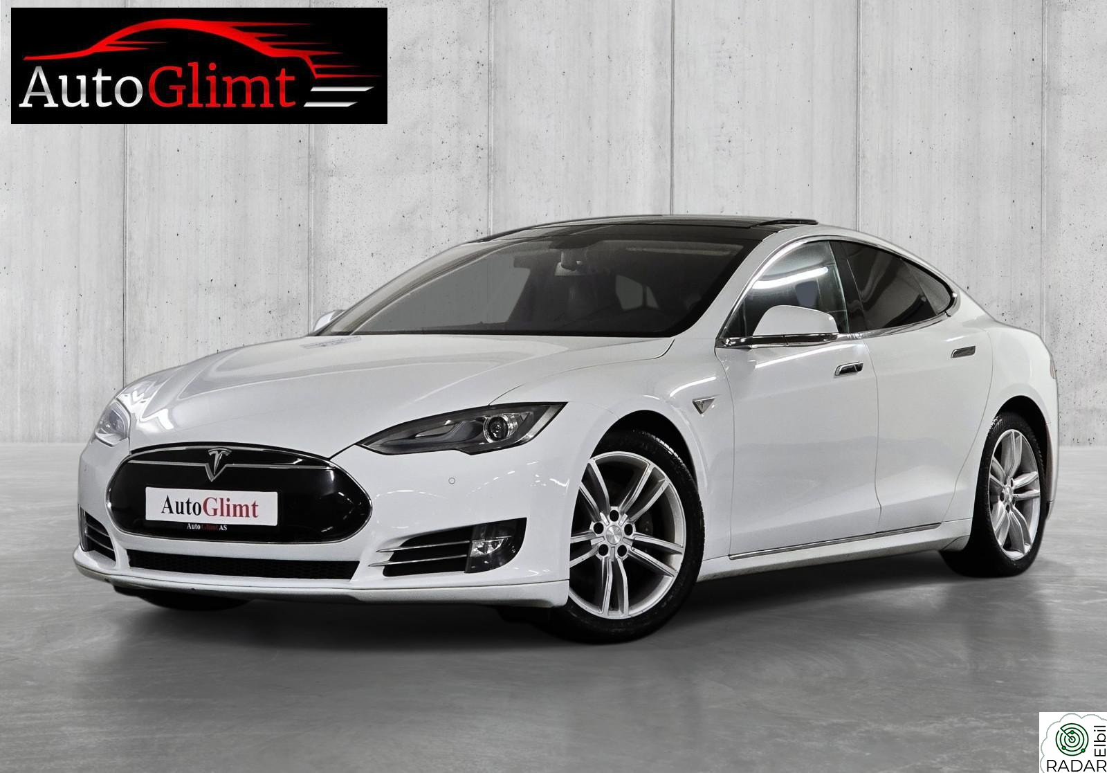 TESLA MOTORS MODEL S 85 / Overhalt BATTERI / Pano / Luft / Delskinn / NY EU!
