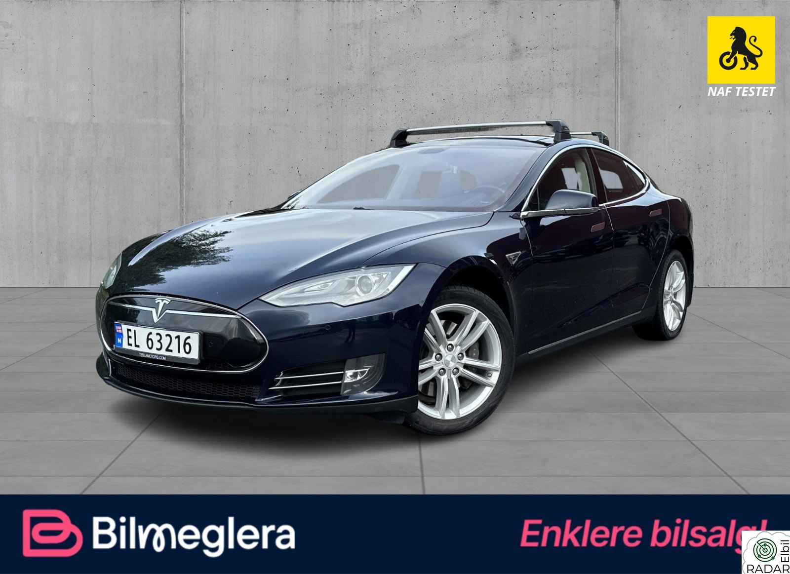 TESLA MOTORS MODEL S 85 Nylig EU-Godkjent/ Gratis Lading / Soltak ++