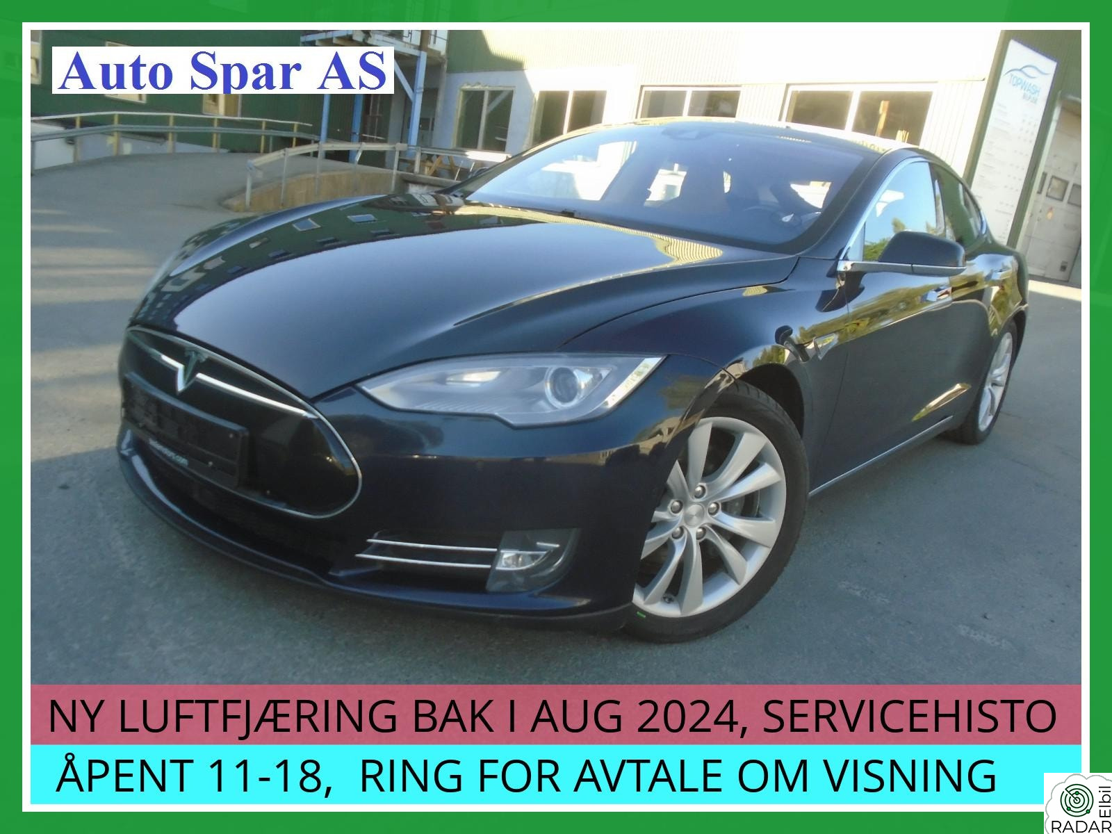TESLA MOTORS MODEL S 85S OVERHALT BATTERI, FREE SUPER CHARGING, 2 ÅR GARANTI