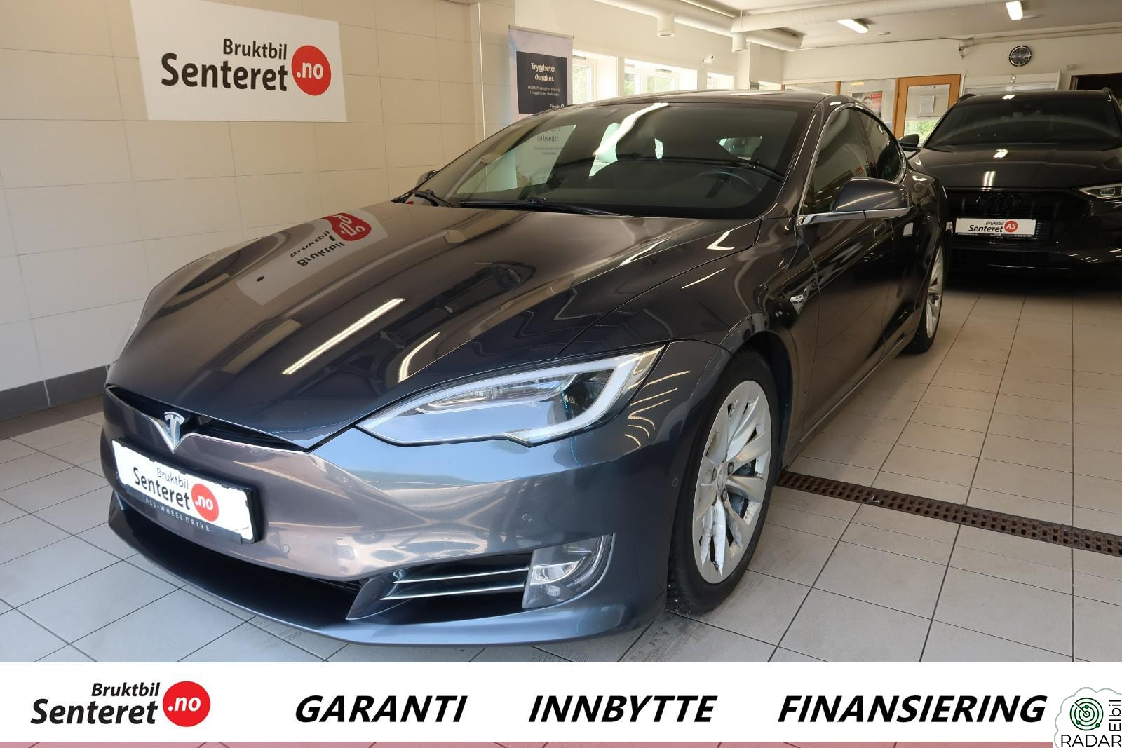 TESLA Model S 75 Glasstak,Luftfjæring,Glasstak, kun 1 eier