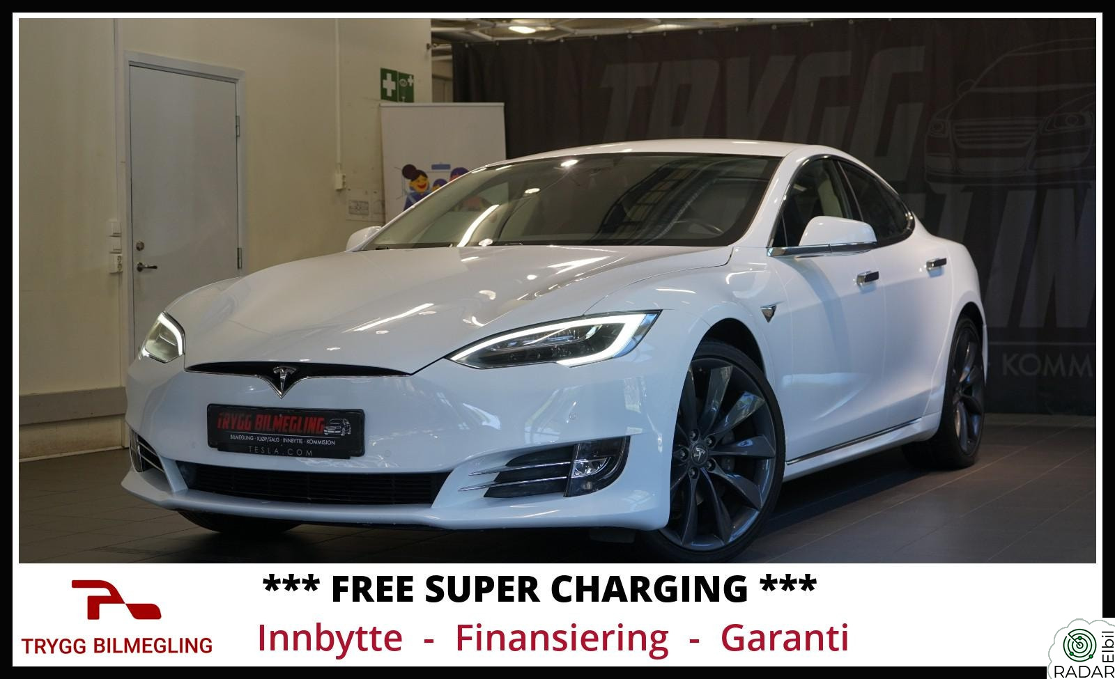 TESLA MOTORS Model S FREE SUPER CHARGING*1 EIER*LAV KM*SJELDEN MULIGHET+++