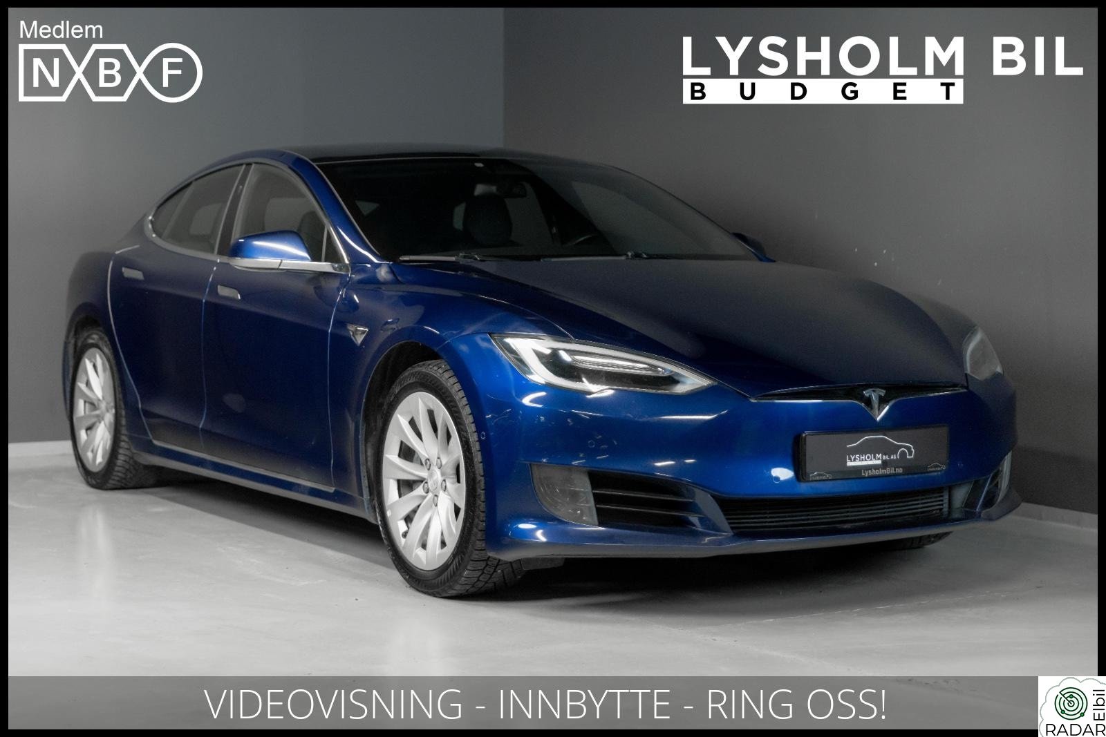 TESLA MOTORS Model S 75,LUFTFJÆRING,PREMIUM CONNECTIVITY,PANO,SKINN