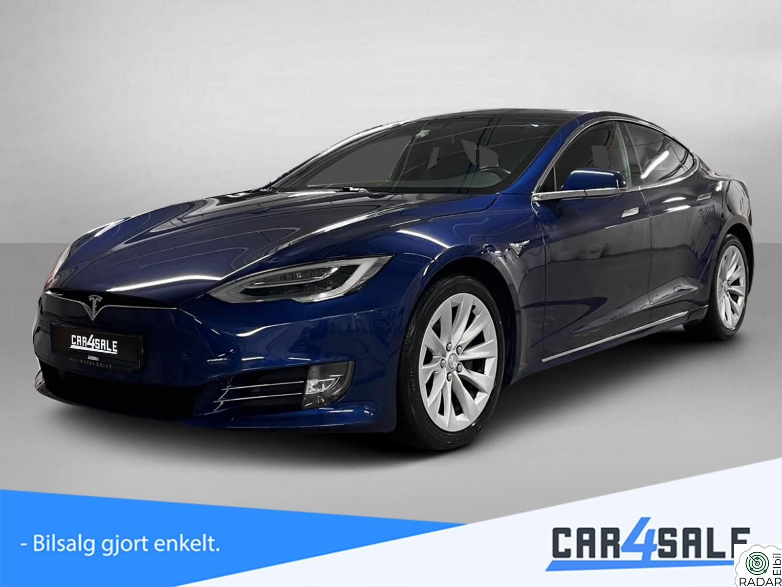 TESLA MOTORS Model S 75/ 490km/ Skinn/ Carbon/ Pano/ Ny EU/ Norsk/ 19"/ CSS