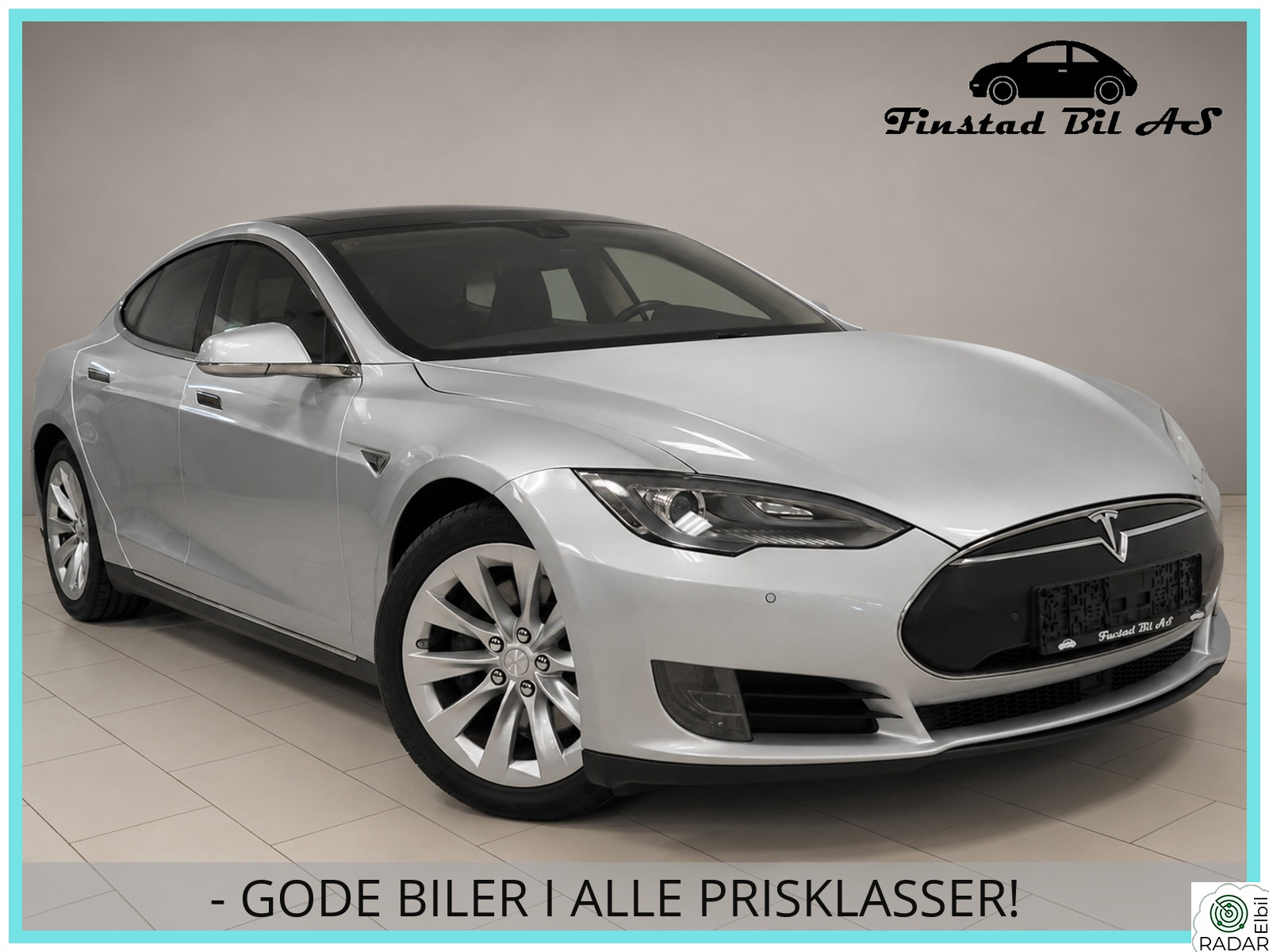 TESLA Model S 75 490km rekkevidde! Se km på denne!