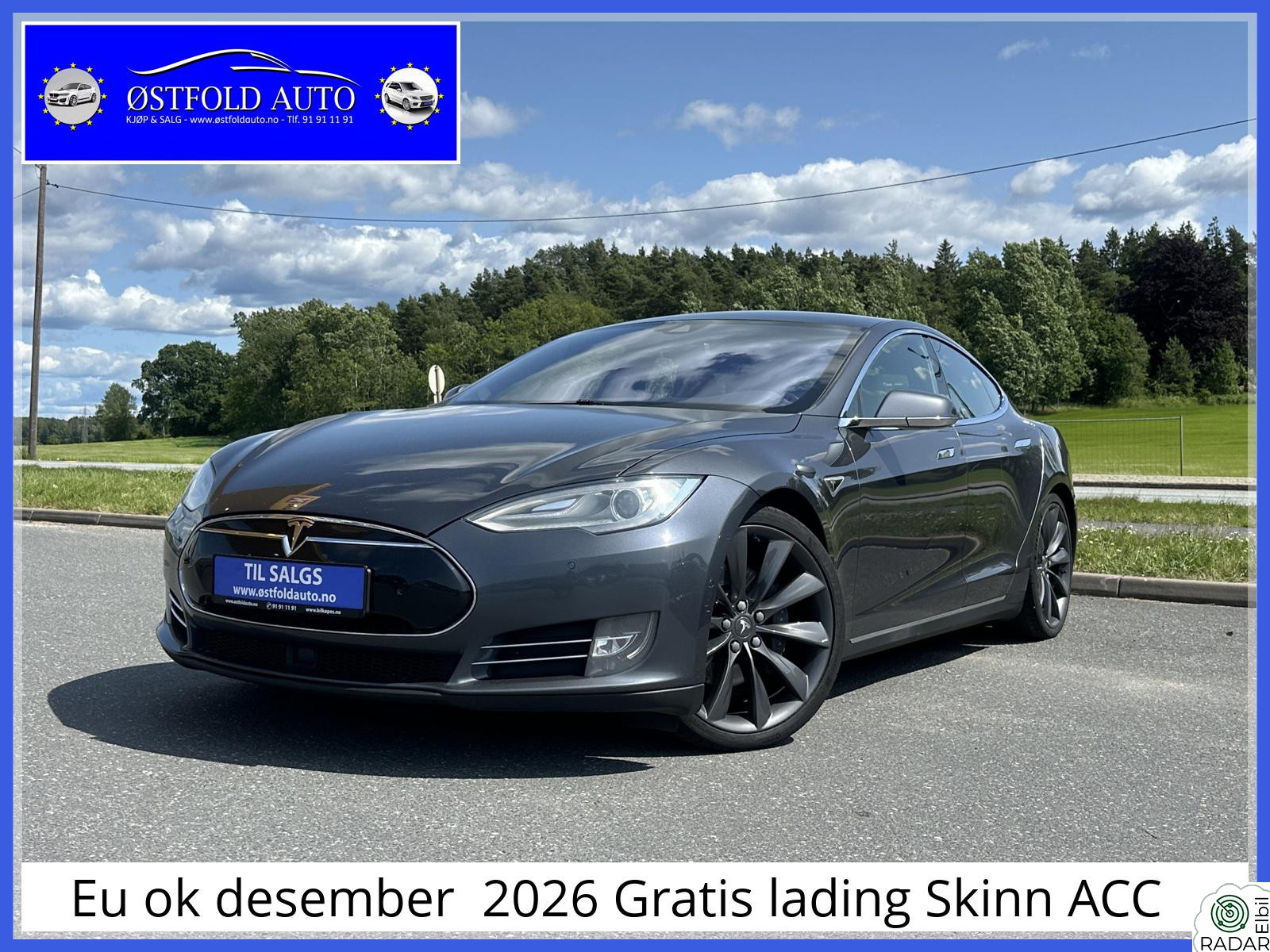 TESLA MOTORS Model S Eu ok desember 2026 Gratis lading Skinn ACC CCS