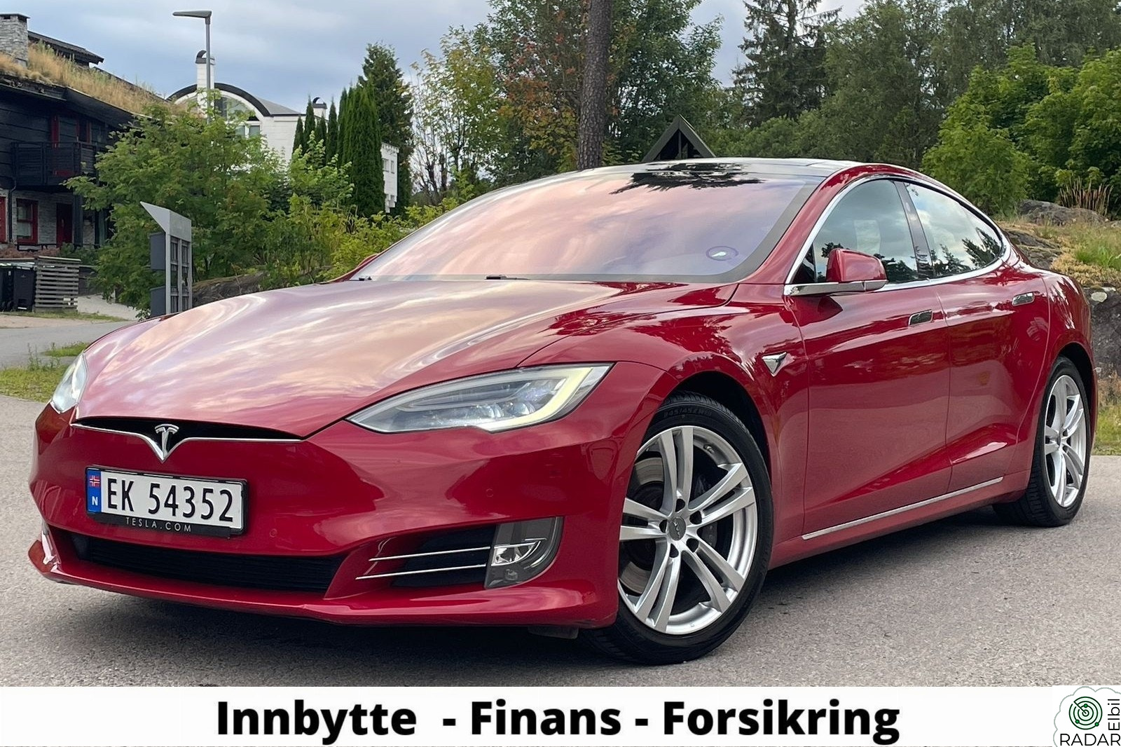 TESLA MOTORS Model S S90D - Premium-Skinn-Panorama-Velholdt