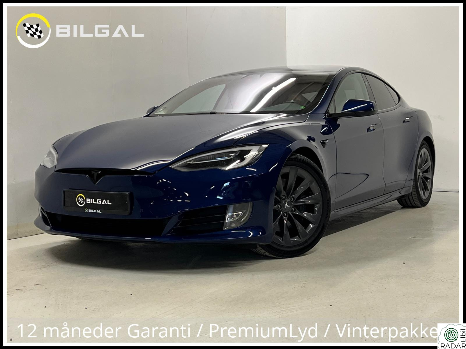 TESLA Model S 75D 525HK 4X4 SortOptikk Skinn HiFi EAP Premium CCS