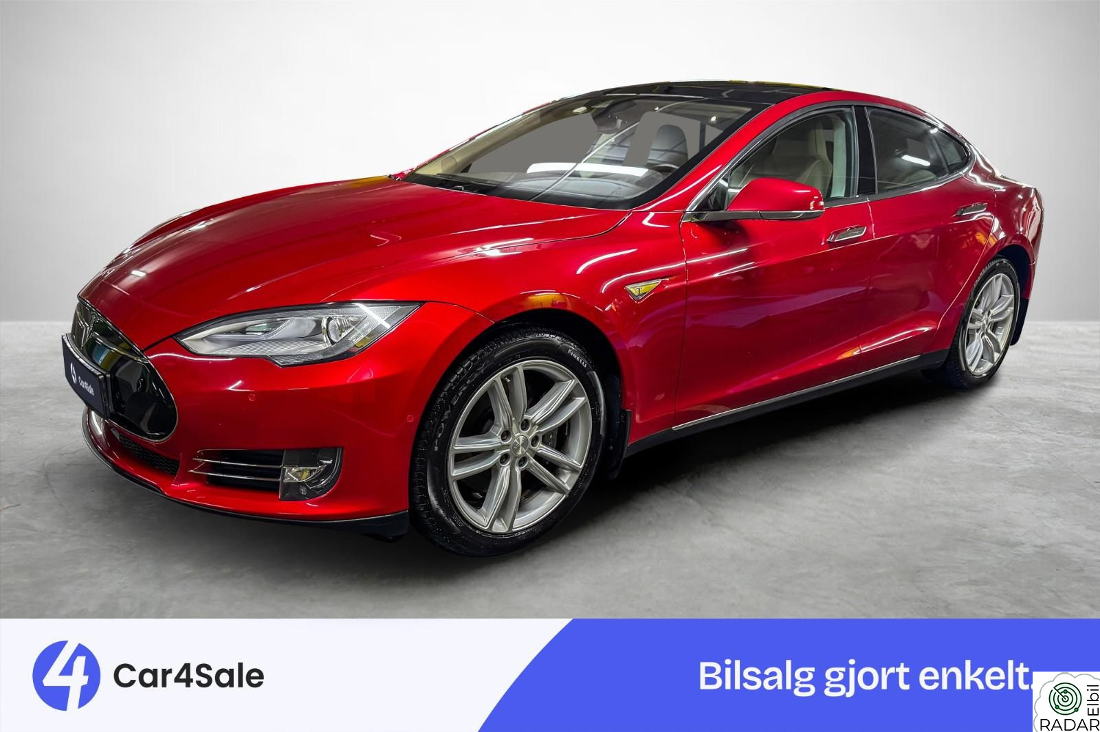 TESLA MOTORS Model S 85D 380hk AWD / 528km / Pano / Påkostet / P.Varm / S+V