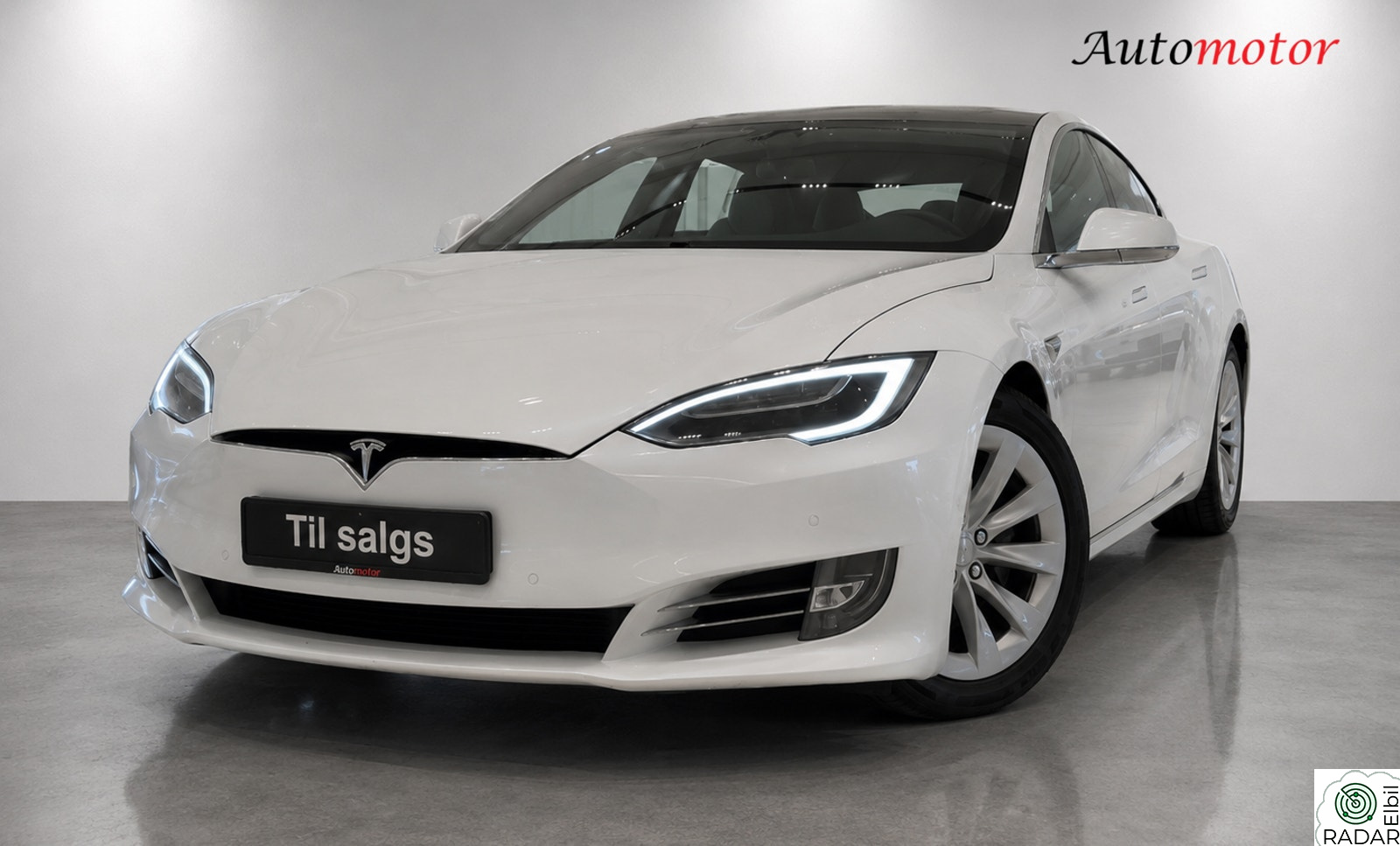 TESLA MOTORS Model S 75D 525HK/4X4/Skinn/Navi/Facelift/ACC/DAB/Krok/1 Eier