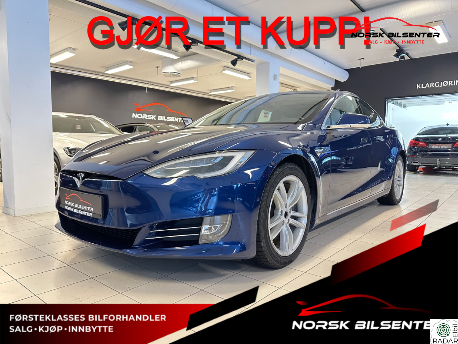 TESLA Model S 100D 524hk PREMIUM // AWD // RKAM // NY PRIS! +++