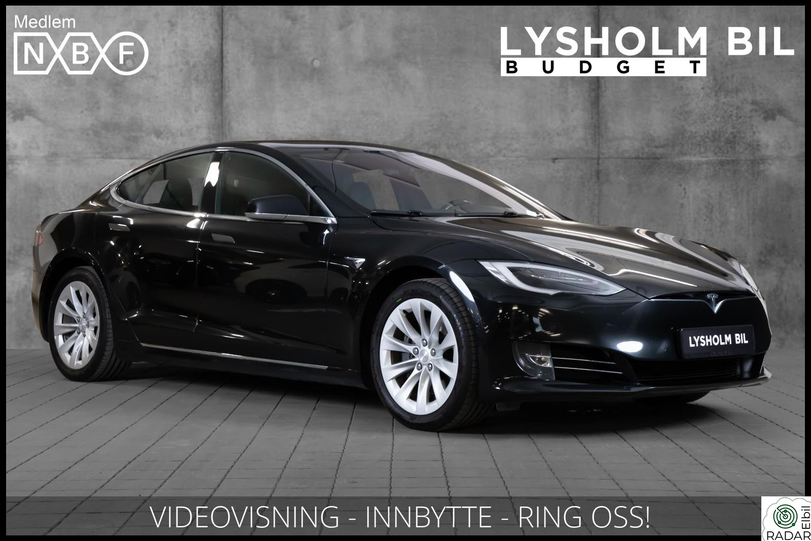 TESLA Model S 75D/4x4/Delskinn/Acc/Pano/Luftfjæring/keyless/Navi