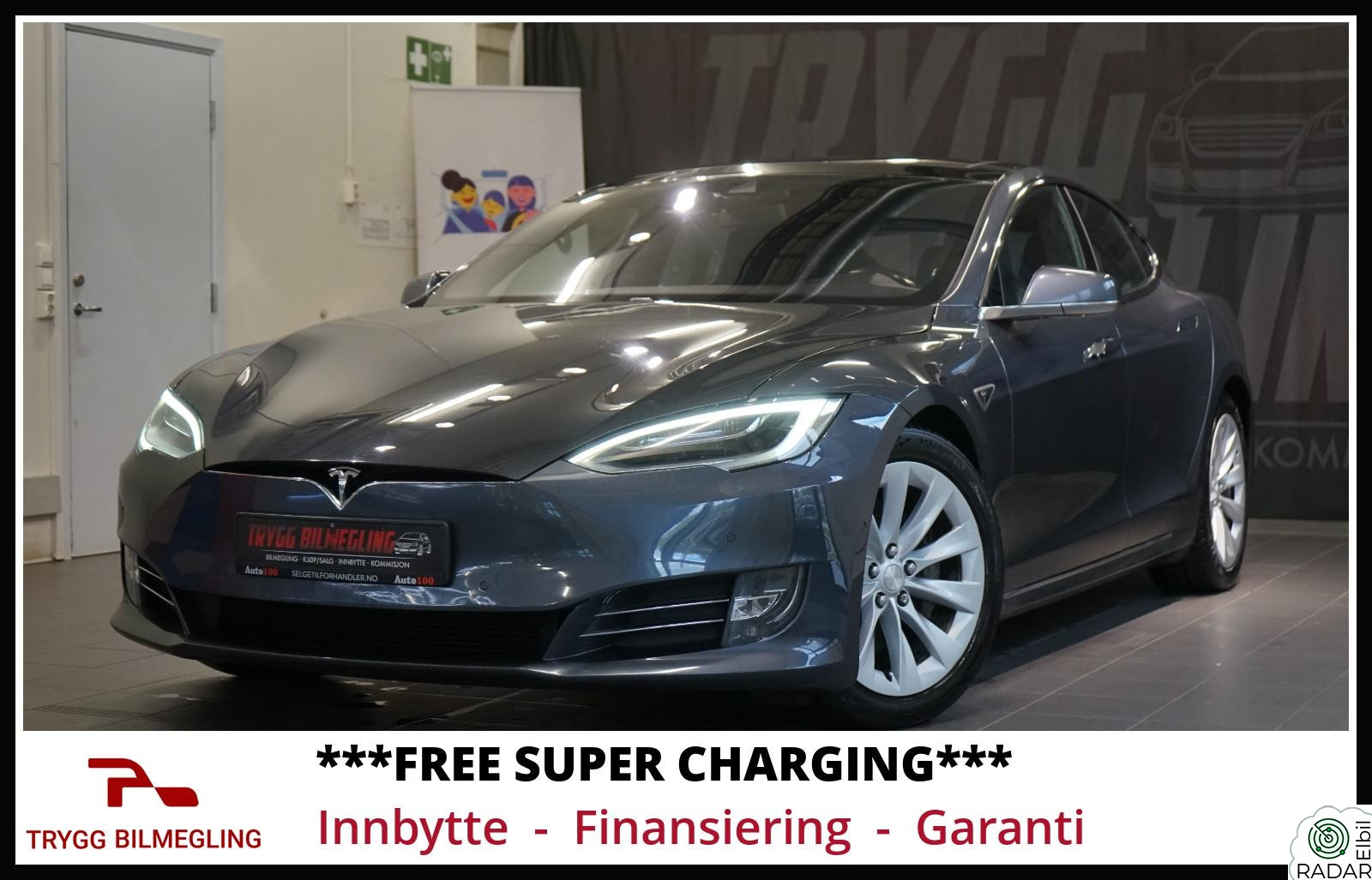 TESLA MOTORS Model S FREE SUPER CHARGING*CCS*AUTOPILOT*FACELIFT UTGAVE++++