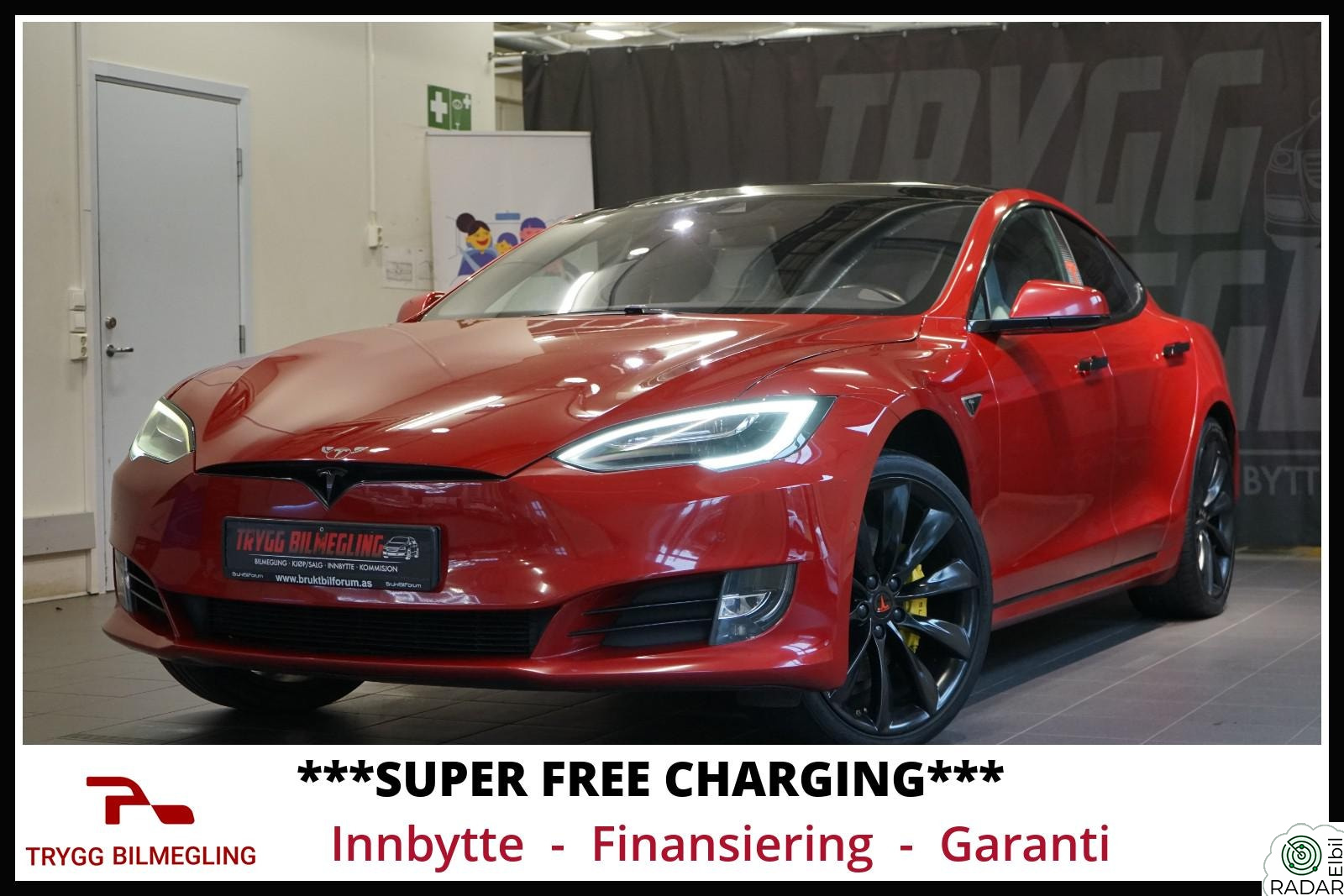 TESLA MOTORS Model S FREE SUPER CHARGING*AWD 4x4*CCS AKTIVERT*EU GODKJENT+++