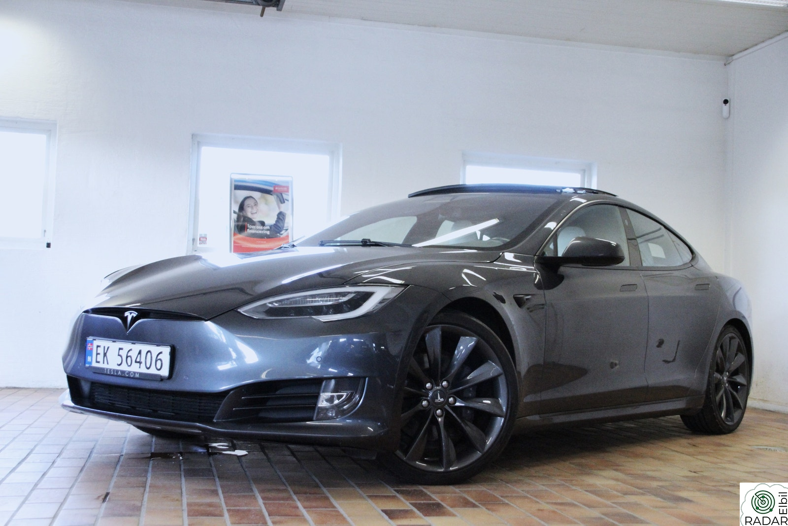 TESLA Model S 75D NY EU 7/27 PREMIUM+HVIT SKINN+AP+SUMMON+HIFI+VINTER