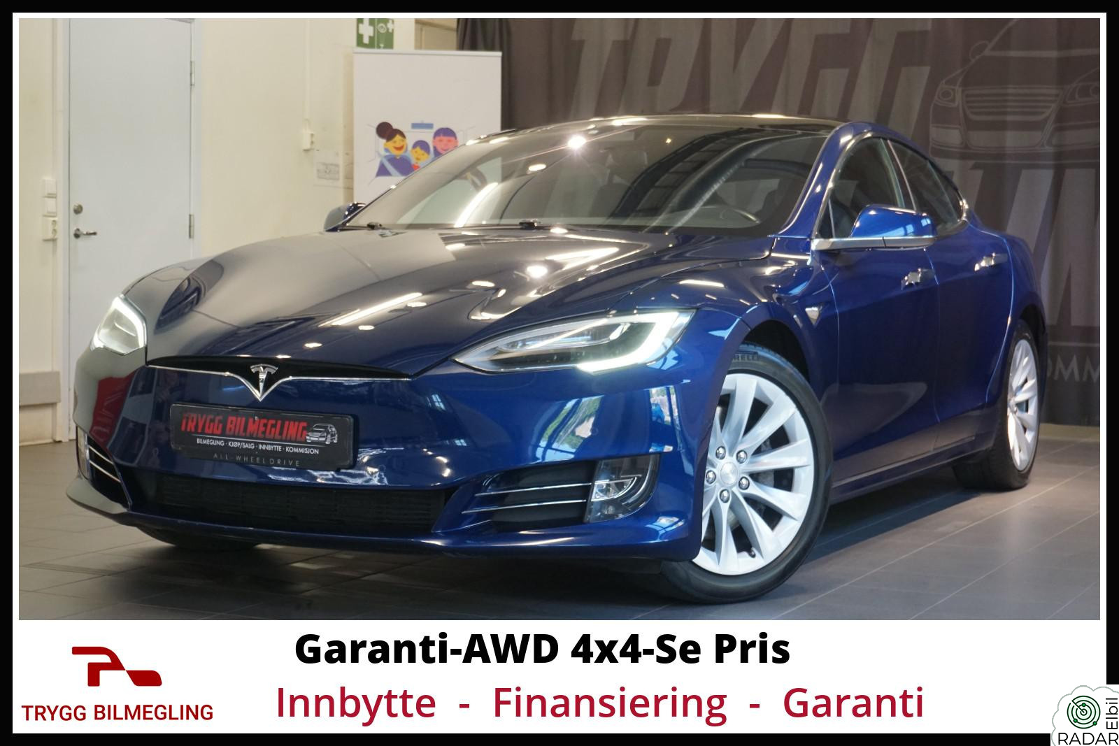 TESLA Model S 75D-AWD 4x4*SE PRIS*SE KM*KLAR FOR LEVERING*