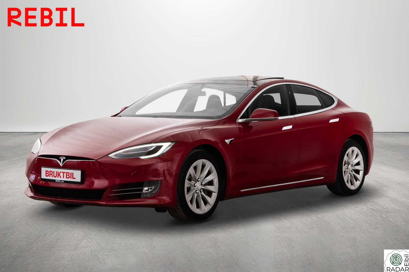 TESLA Model S 75D/EAP/MCU2/Luft/PremiumLyd/Delskinn/Pano/El.luke/AWD