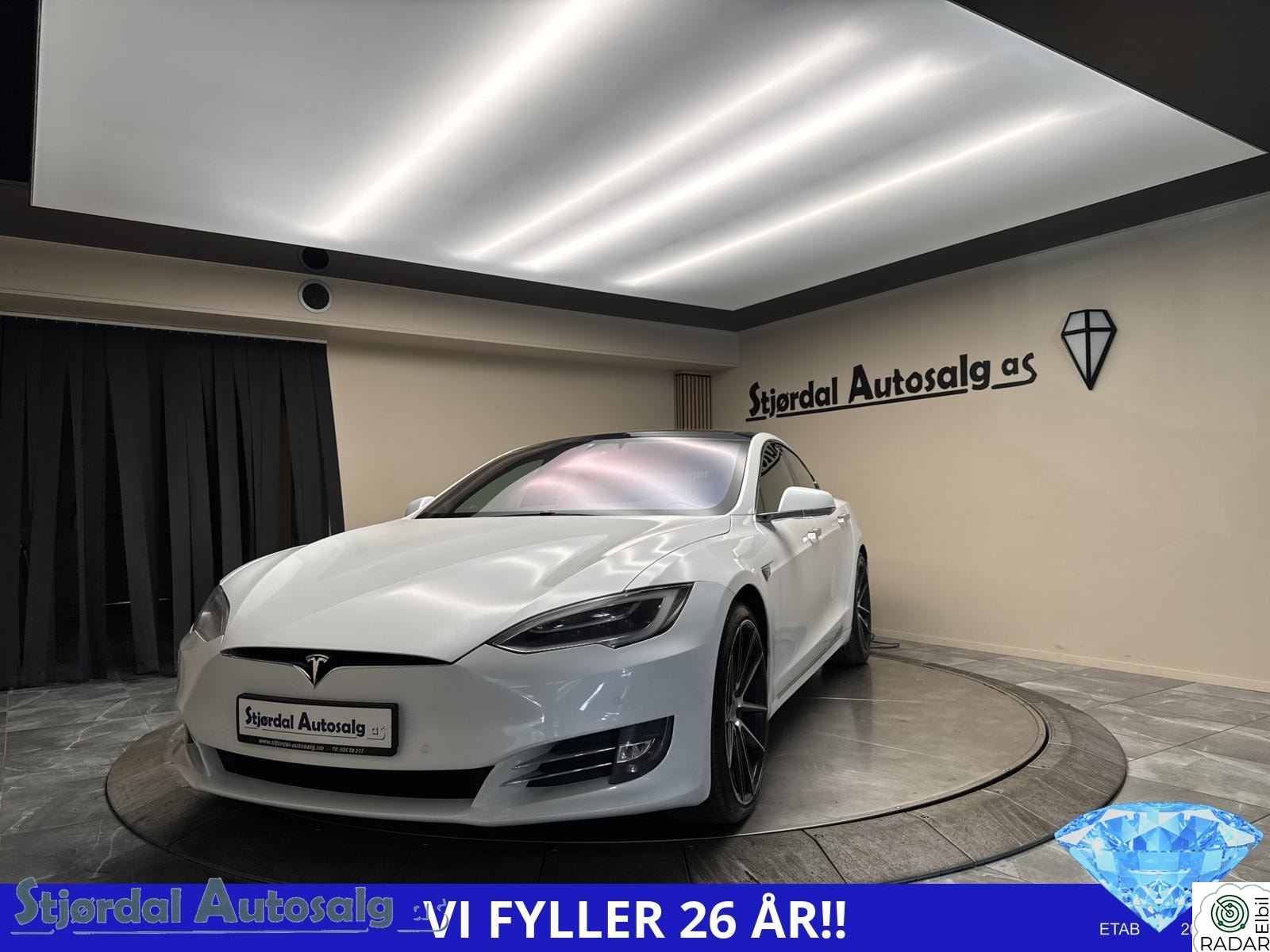 TESLA Model S 75D/4WD/SKINN/Takluke/ACC/Luft fjæring/3 eiere/Norsk