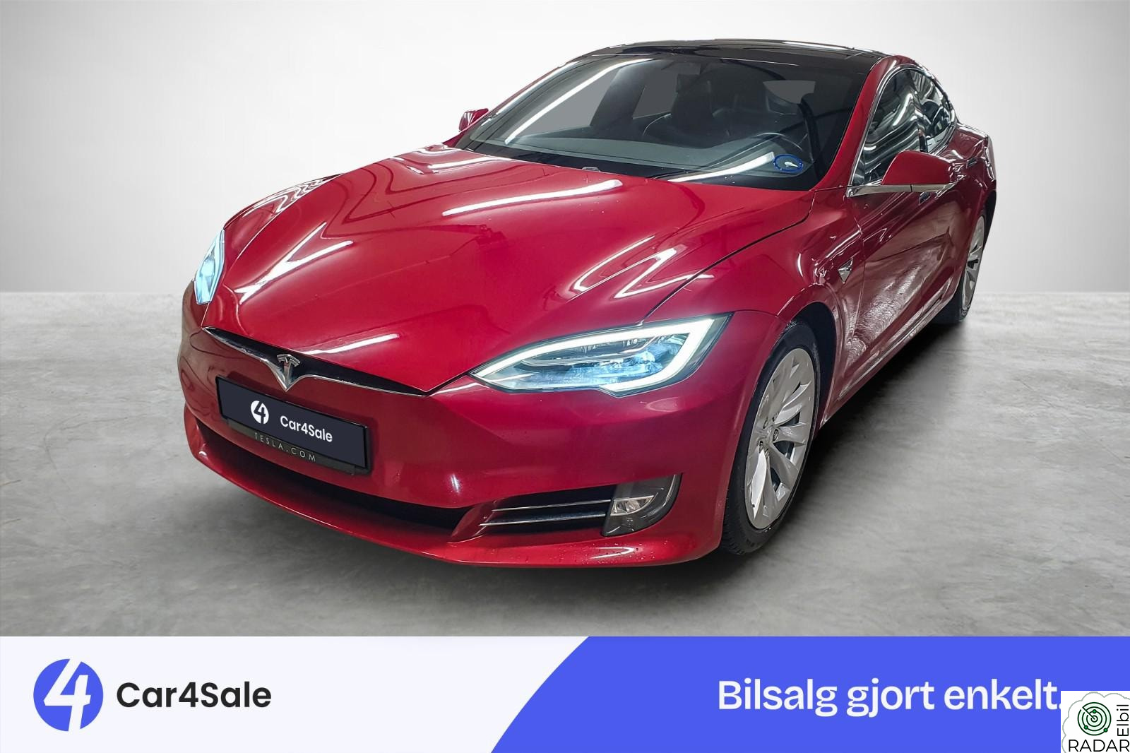 TESLA Model S 75D 490km/ Norsk/ S+V /Enhanced AP/ Luft/ DAB/ Pano+++