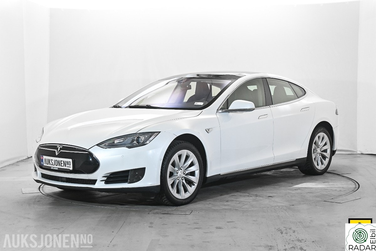 TESLA MOTORS Model S 85D 2-SETER PANORMA LUFTFJÆRING PREMIUM INTERIØR