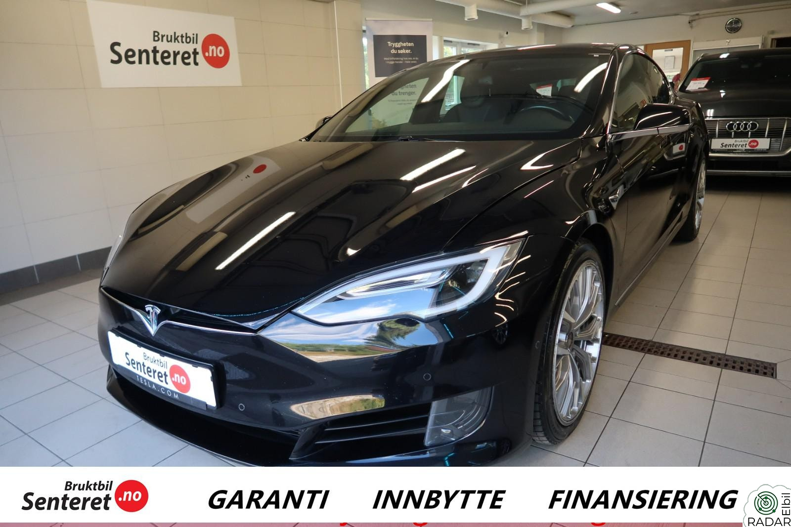 TESLA MOTORS Model S 75D 75 D Glasstak,uftfjæring,Skinn