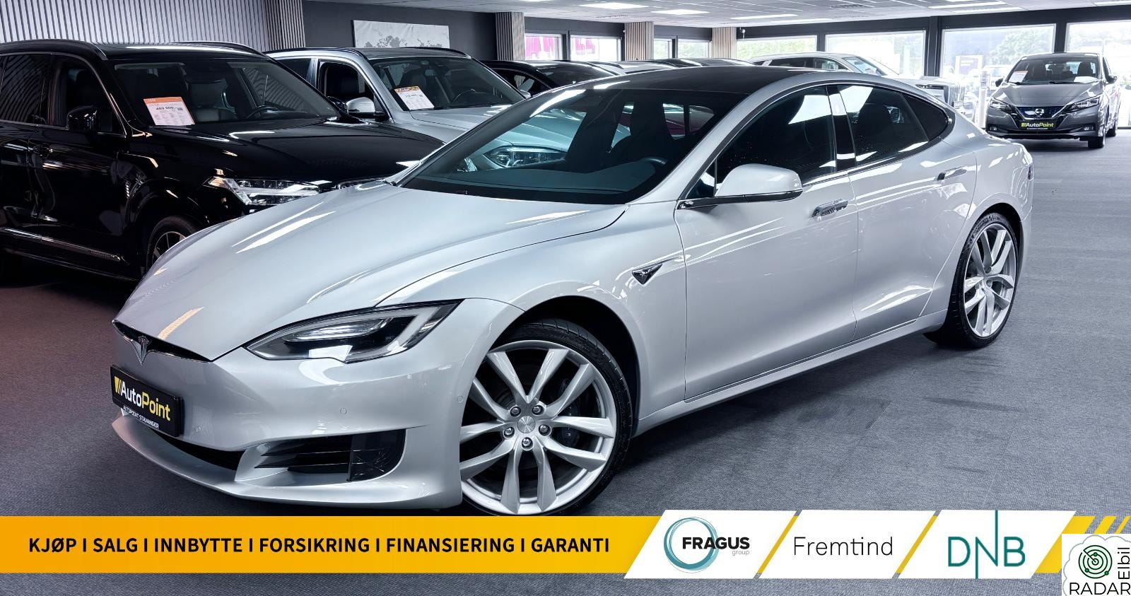 TESLA MOTORS Model S 100D/525HK/550KM/LUFTFJ./ AUTOPILOT / EU-04.2027