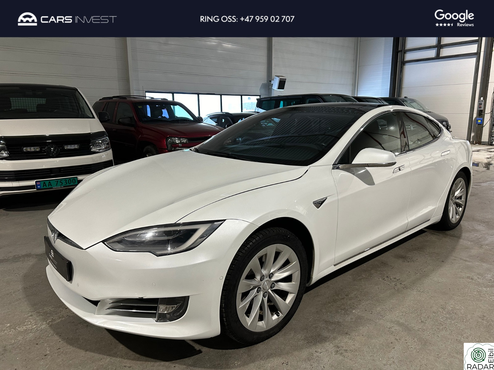TESLA Model S 524hk Model S 75D 4x4|Autopilot|CCS|Skinn|Vinterpakke
