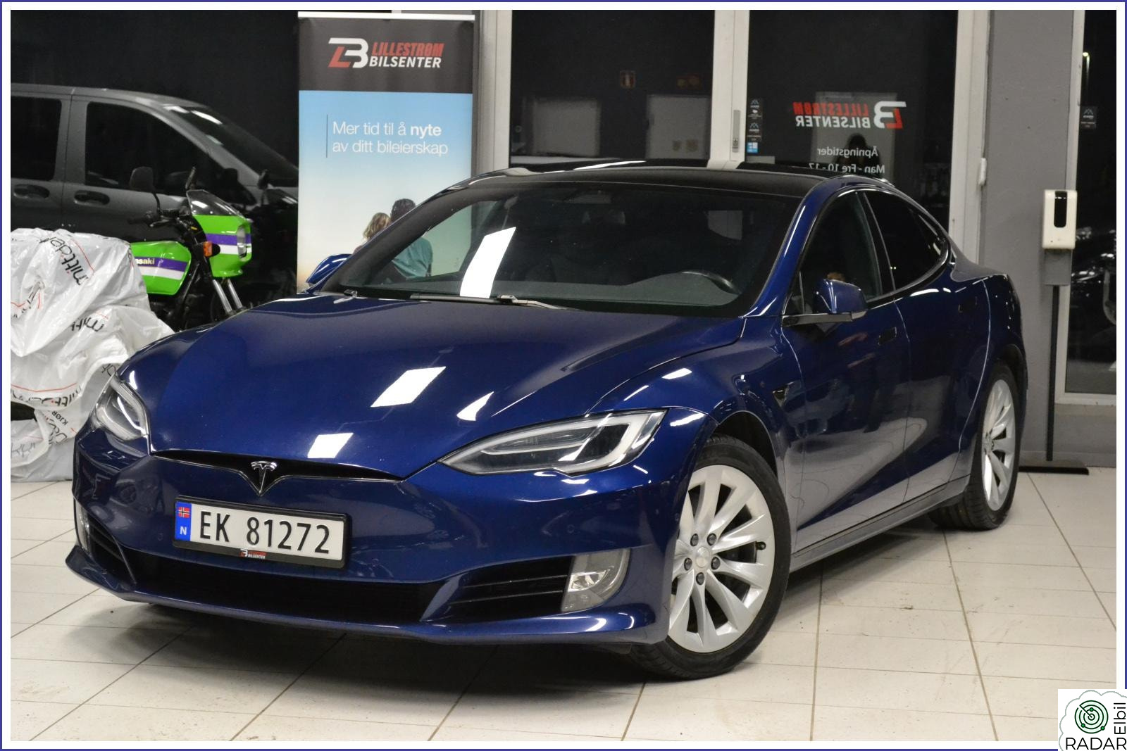 TESLA Model S 75D 525HK/PANO/AUTOPILOT/LUFTFJÆRING/GARANTI++++