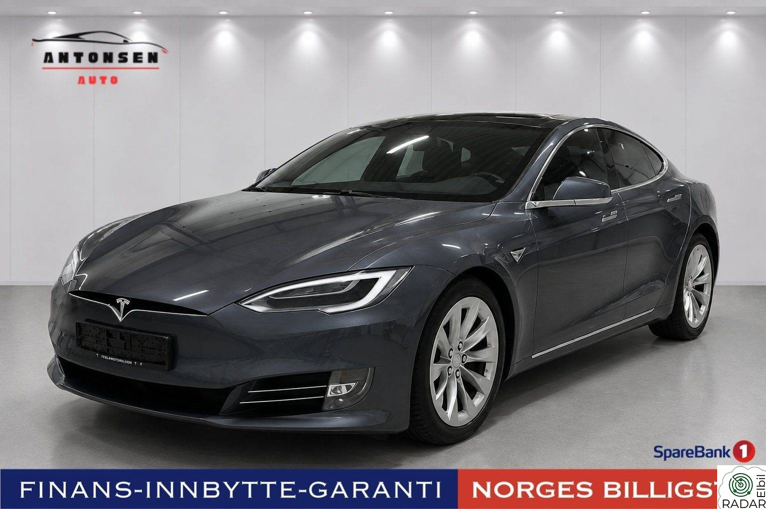 TESLA MOTORS Model S 100D | 632KM REKKEVIDDE | 525HK | LED | SKINN | 2 EIERE