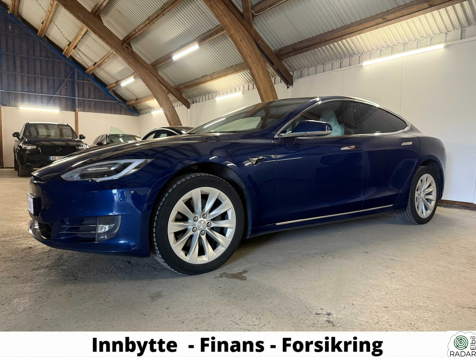 TESLA Model S 75D - AWD - LAV KM - PREMIUM LYD - HVITE SKINNSETER
