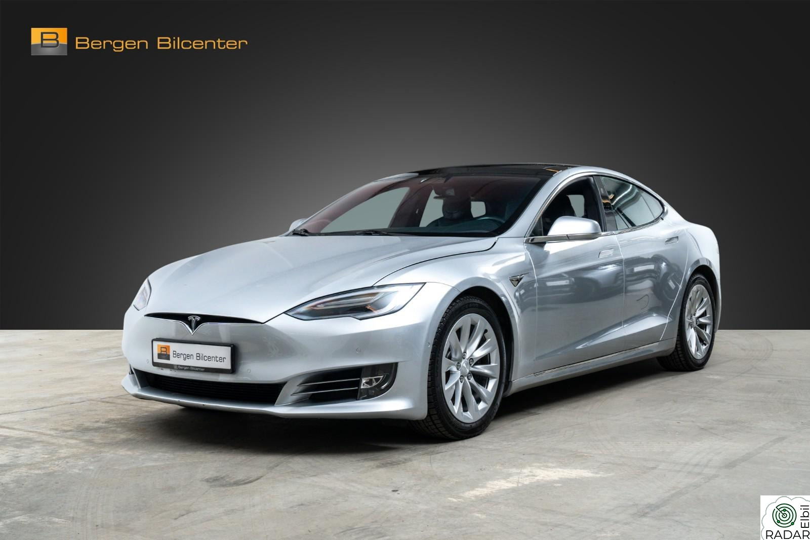 TESLA Model S 100D Premium-Interiør S+V hjul Panoramatak Luftfjæring