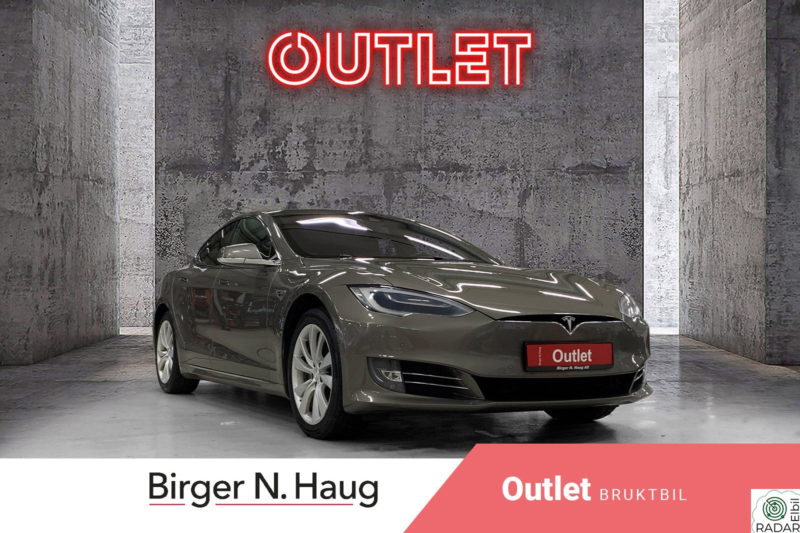 TESLA MOTORS Model S 90D 4WD Outlet Vinterpakke Premium lyd AP1.0 Pano Skinn