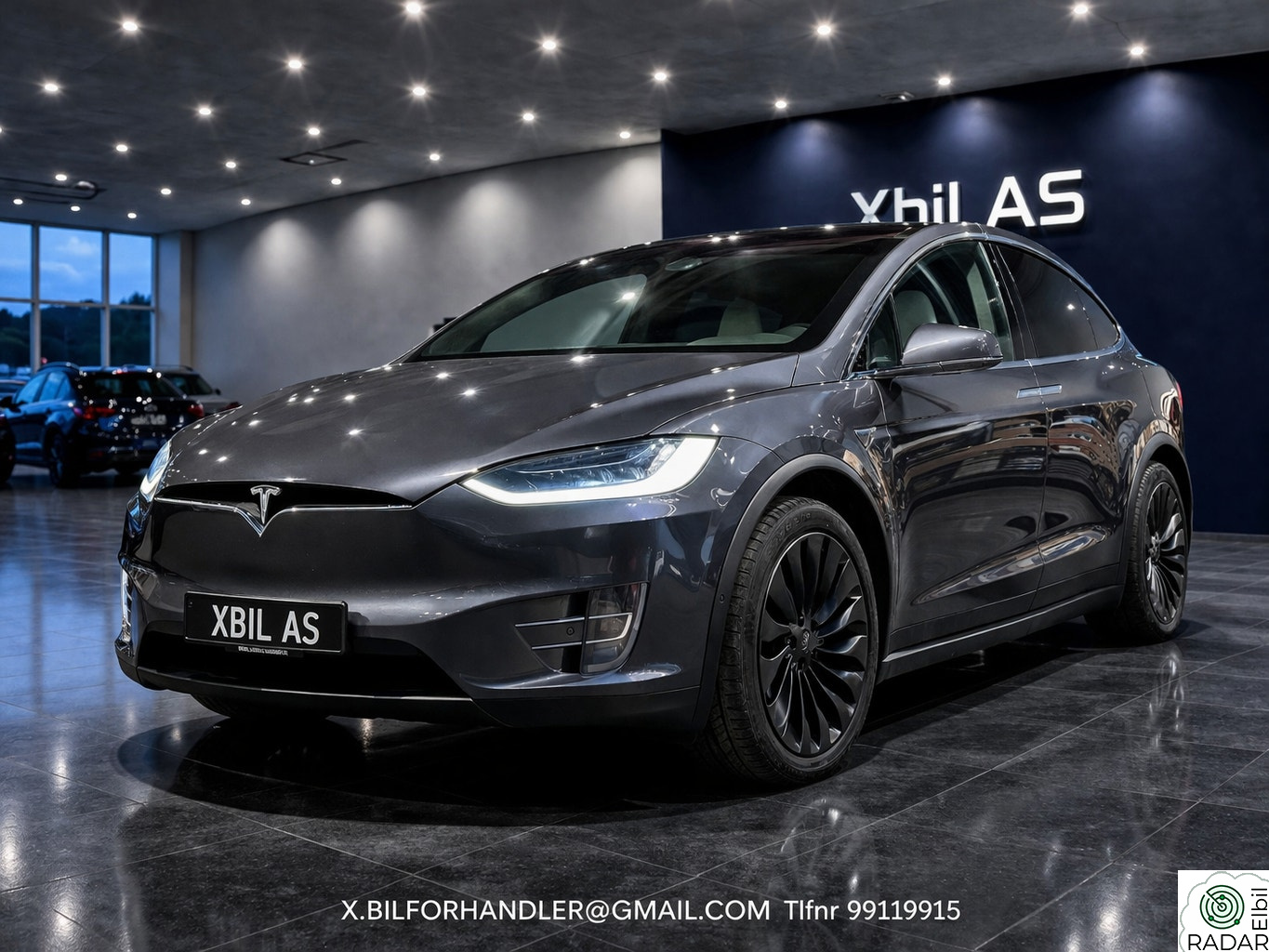 TESLA Model S Outlet 100D Long Range /Hvit Premium  6 s / Luftfjæring