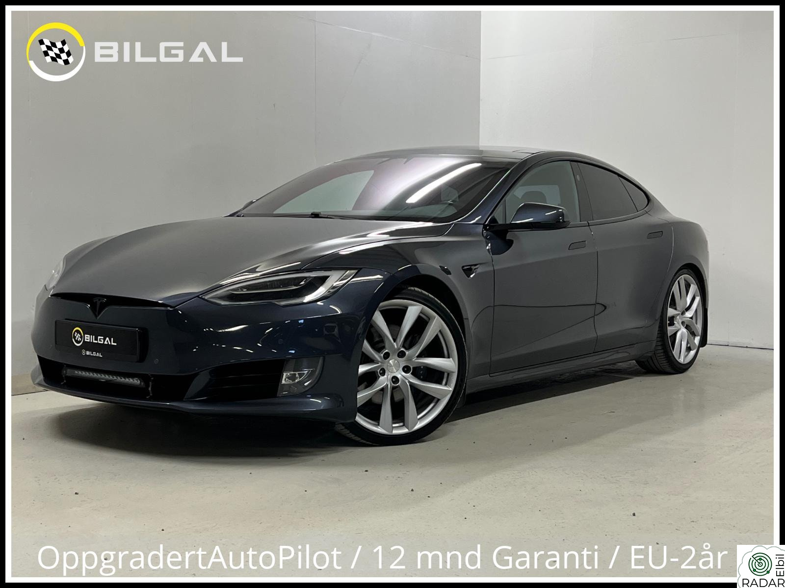 TESLA Model S 75D 525HK 4X4 SortOptikk HiFi VinterPakke TakLuke 21tom