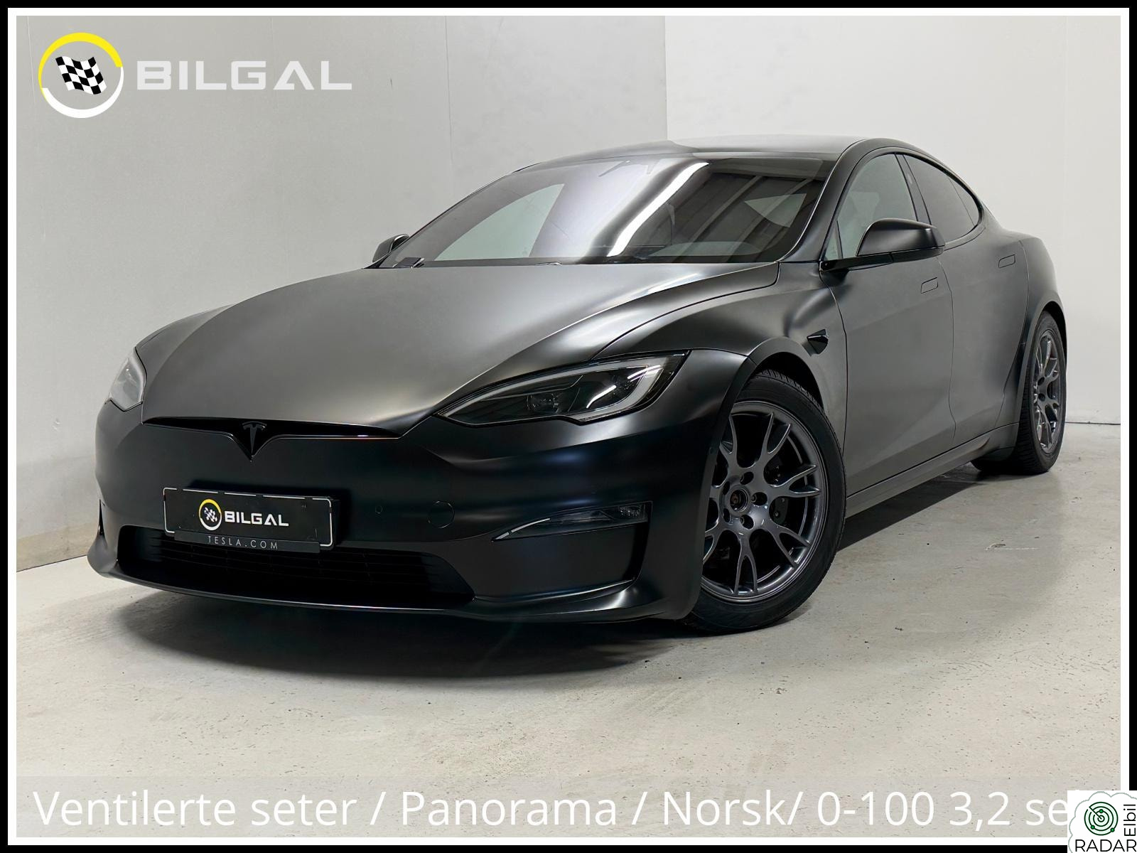 TESLA Model S DualMotor 685HK Insane HelFoliert-blikkfang! Yoke 634KM