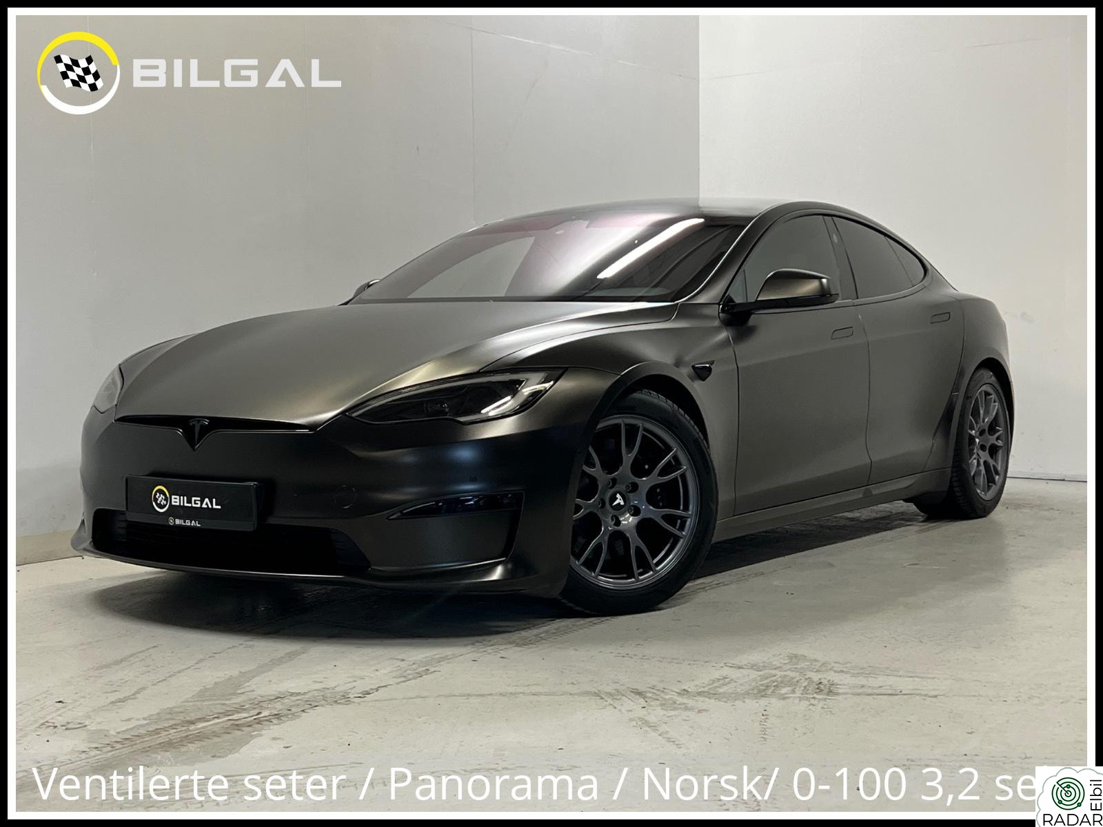 TESLA Model S DualMotor 685HK Insane HelFoliert-blikkfang! Yoke 634KM