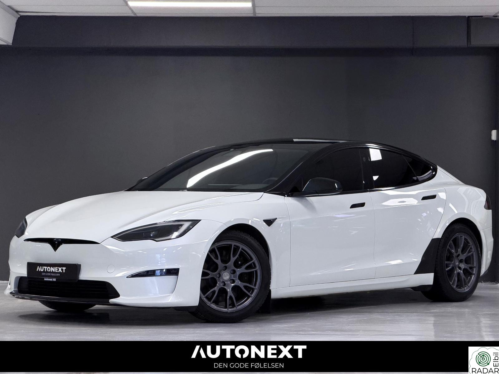 TESLA Model S Plaid 1020 HK Premium / SORT SKINN/KROK /S&V/LAV KM