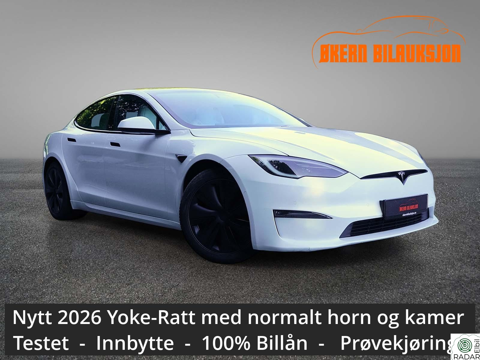 TESLA Model S Plaid 1020HK- Garanti-1EIER-Norsk-AutoP-2026 Yoke-Ratt