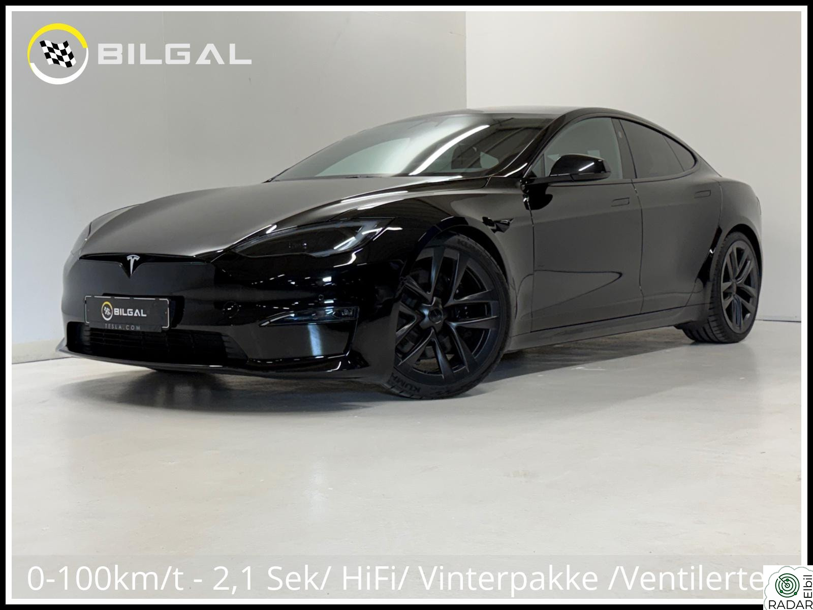 TESLA Model S PLAID 1020HK Tri-Motor HelSort Pixel 21"// Helt-riktig!