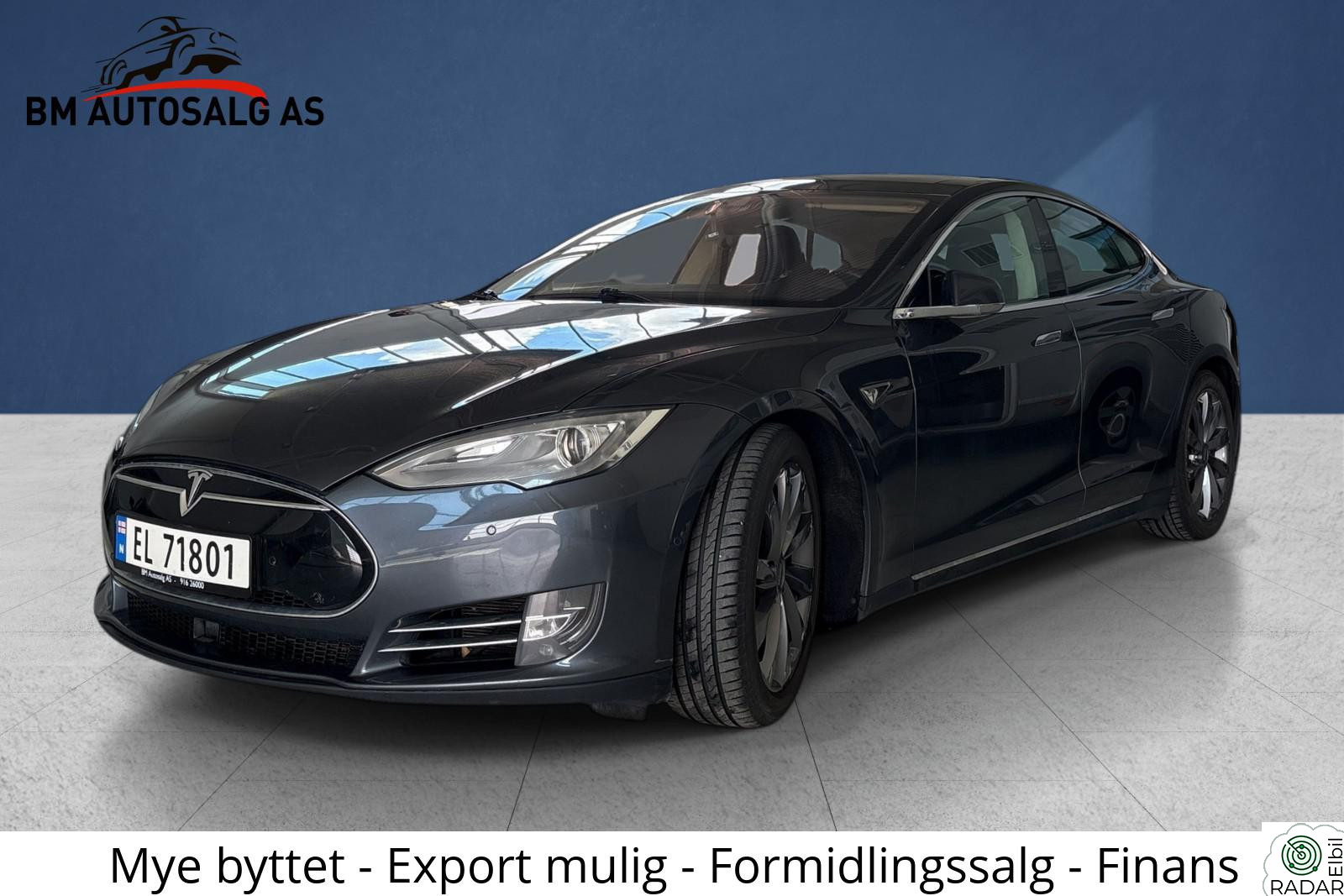 TESLA MOTORS Model S 85D | 4x4 | Gratis lading | Nytt hovedbatteri | 7 seter