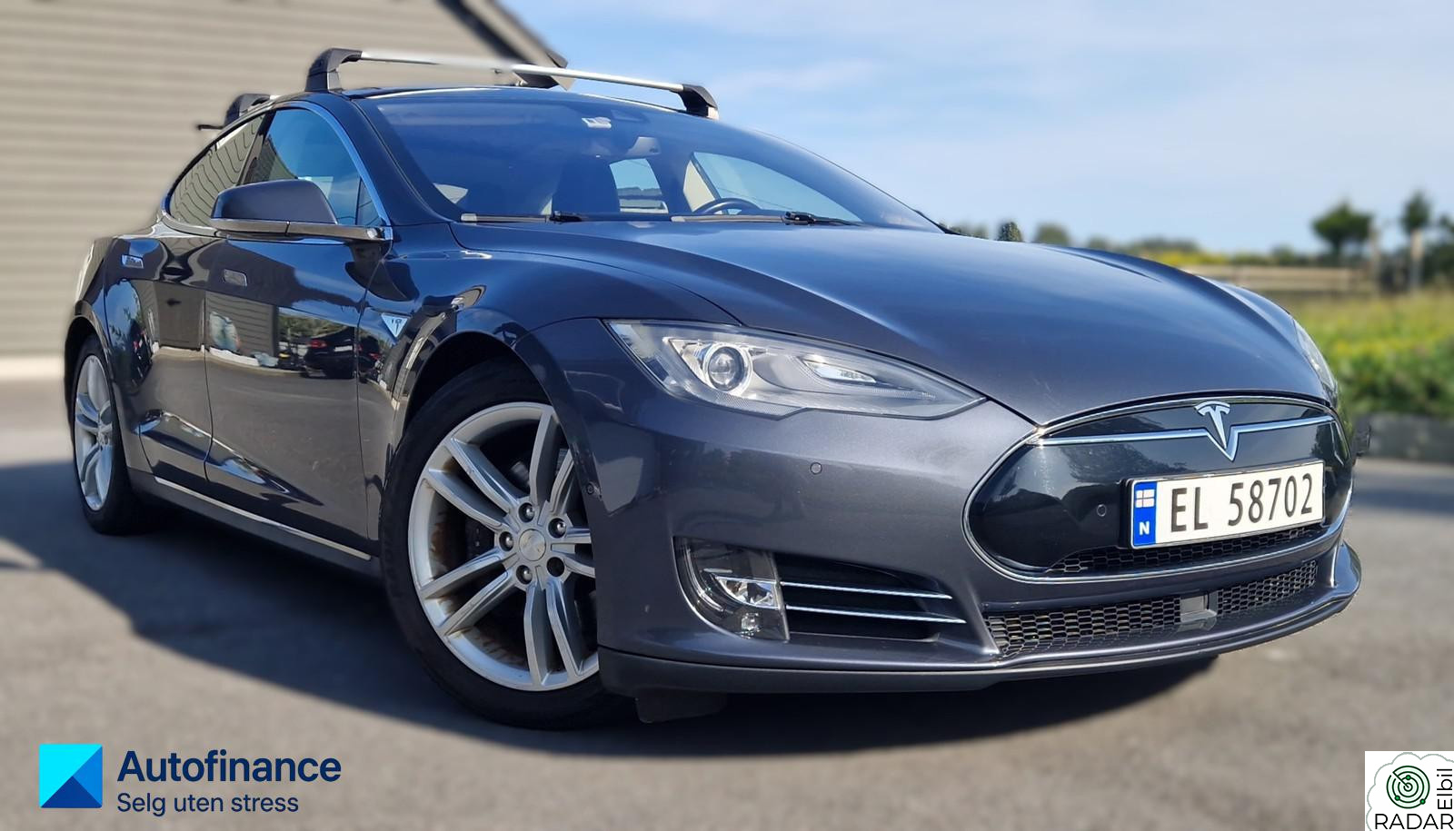 TESLA MOTORS Model S 85D, GRATIS SUPERLADING, luftfjæring, skinn seter