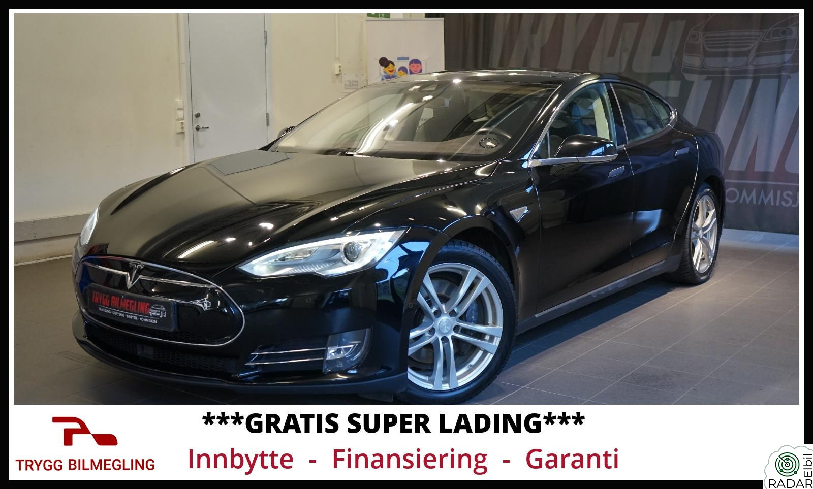 TESLA MOTORS Model S 85D-FREE SUPER CHARGING*SE DETALJER*SE KM STAND*1 EIER+