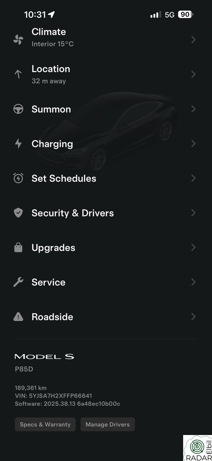 TESLA MOTORS Model S P85D Performance
