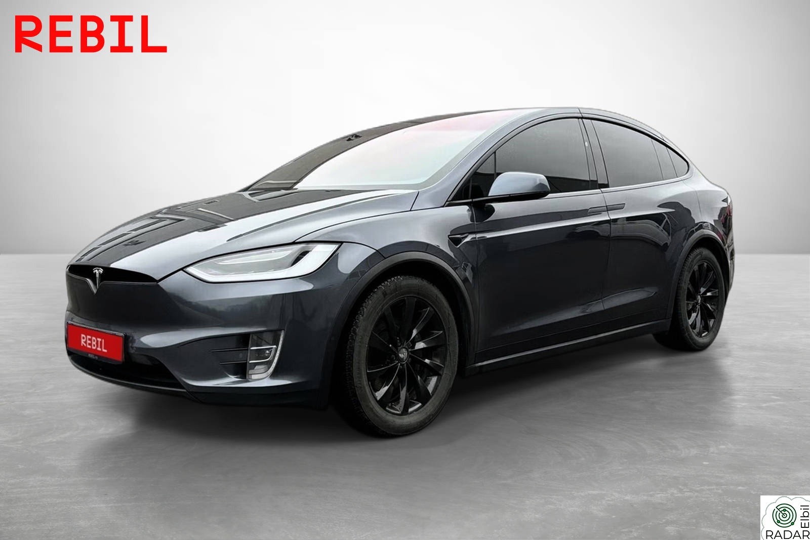 TESLA Model X 100D, 5-seter, Hengerfeste, MCU2, Chrome Delete
