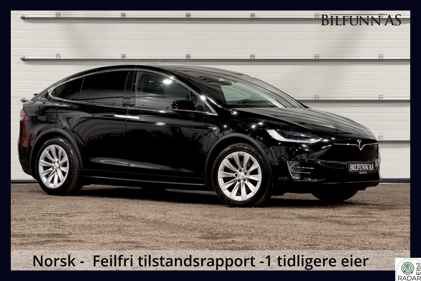 TESLA Model X 100D 7-S, 2 år Ekstra Garanti, Vinterpakke, Krok 1 Eier