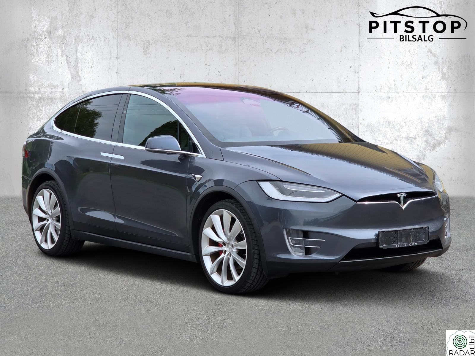 TESLA MOTORS Model X 90D 6seter 489km GratisLading Premium Skinn Krok Euok28
