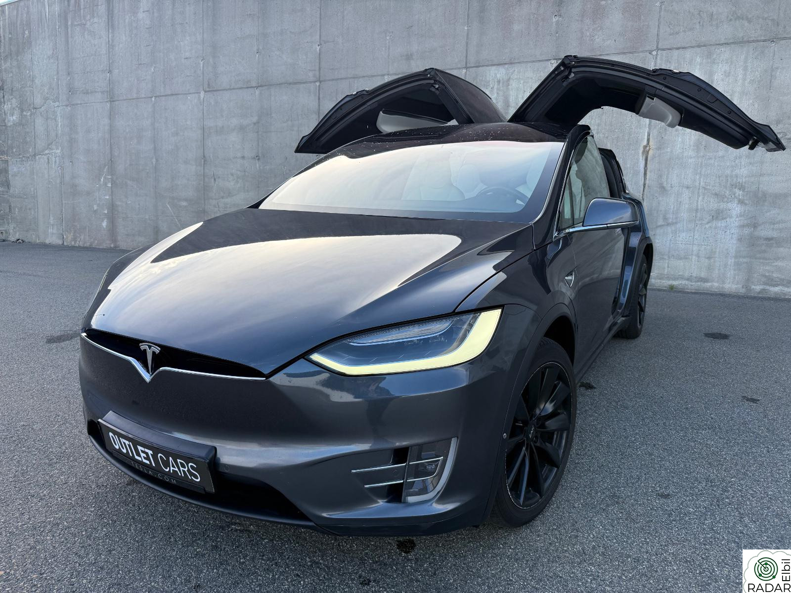 TESLA MOTORS MODEL X EU OK 2027/ P100D/ 525hk/ 6-SETER/ 4x4/ TOPP UTSTYRT