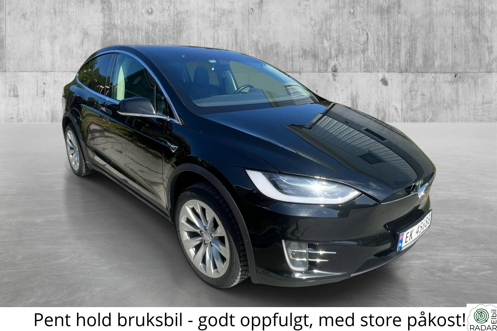 TESLA MOTORS Model X X75D 6-SETER / SKINN / VINTERPK - STOR PÅKOST - GARANTI